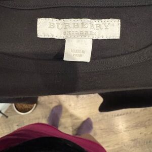 Burberry Kids' Classic Black Shirt